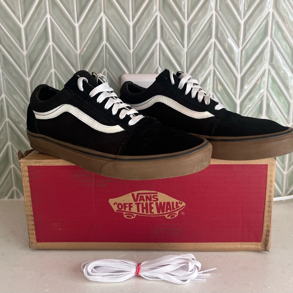 Vans Old Skool Mens Skate Shoes Black/Gum Size 11